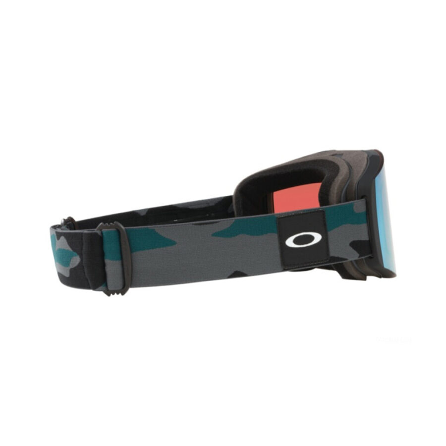 گاگل و عینک اسکی  اوکلی مدل File line  آبی با بند چریکی آبی