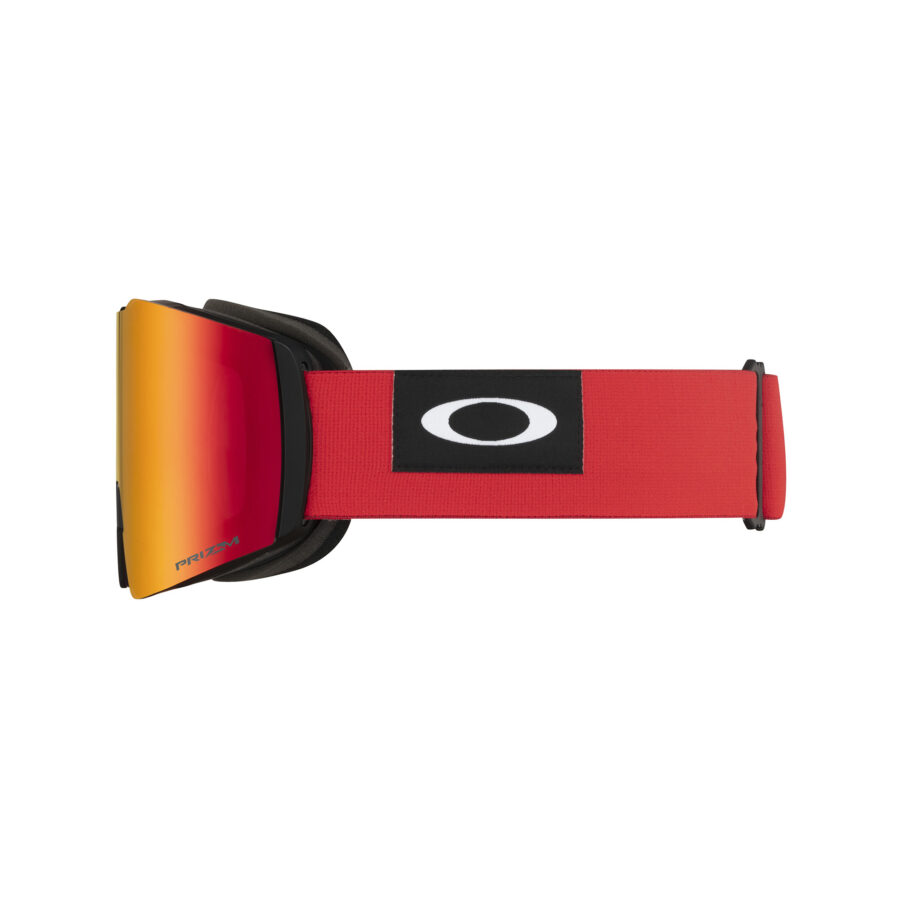 گاگل و عینک اسکی  اوکلی مدل File line  قرمز و نانجی با بند قرمز XL