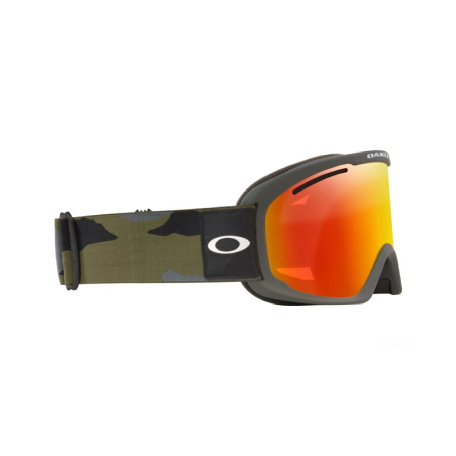 گاگل و عینک اسکی  اوکلی مدل  O Frame 2. Pro  نارنجی جیوه ای با بند چریکی XL