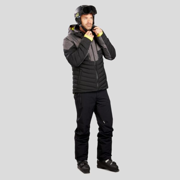 کاپشن مردانه کلاه دار زمستانی مدل ۹۰۰ - مشکی